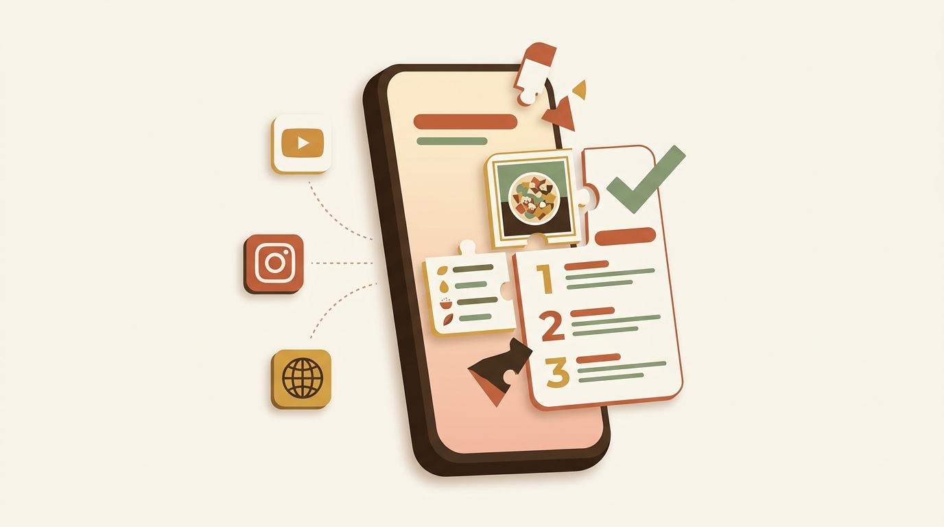 Paste a link. Get a perfect recipe.